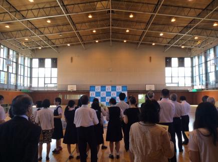 旧体育館閉館式の様子